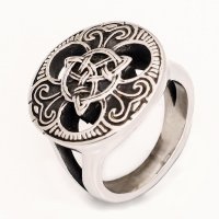 Keltischer Ring "Trigueta" aus Edelstahl 60 (19,0) / 9 US
