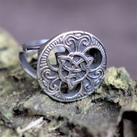 Keltischer Ring "Trigueta" aus Edelstahl 68 (21,6) / 12 US