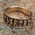 Wikinger Ring mit Runen "Futhark" aus Bronze 50 (15,9) / 5,3 US