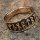 Wikinger Ring mit Runen "Futhark" aus Bronze 56 (17,8) / 7,6 US