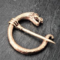 Ringfibel - Drachenfibel "DRAGO" aus Bronze