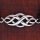 Armband aus Stoff - Größenverstellbar - mit 925er Silberanhänger Keltischer Knoten