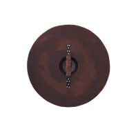 Battle-Ready Round Shield “STORM” in Wood...
