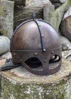 Der Gjermundbu Helm mit vernieteter Brünne, 2 mm Stahl