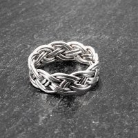 Keltischer Knoten Ring aus 925er Sterling Silber 60 (19,0) / 9 US