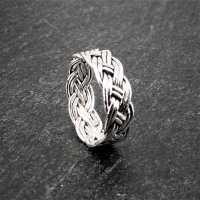 Keltischer Knoten Ring aus 925er Sterling Silber 68 (21,6) / 12 US