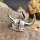 Wikingerhelm Schmuckanhänger mit Hörner aus 925er Silber