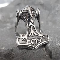 Thors Hammer "ODIN" Ring aus Edelstahl