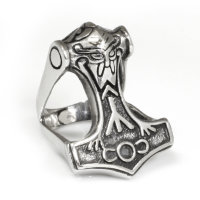 Thors Hammer "ODIN" Ring aus Edelstahl