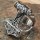 Thors Hammer Ring "ZERMALMER" aus Edelstahl 66 (21,0) / 11 US