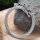 Edelstahl Stahlseil Armband mit Geri & Freki -  flexibel Stahl