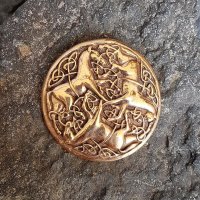 Keltisches Pferde Amulett Anhänger aus Bronze