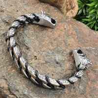 Wolf Armreif "WULFGAR" aus Edelstahl