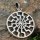 Sonnenrad / Schwarze Sonne Schmuck Amulett aus 925er Sterling Silber