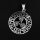 Triskele Anhänger mit Futhark Runen aus 925 Sterling Silber