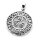 Triskele Anhänger mit Futhark Runen aus 925 Sterling Silber