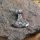 Wikingerbeil "Danski" Schmuck Anhänger mit Valknut Knoten aus 925 Sterling Silber