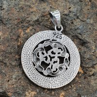 Wolfsrudel Schmuck Amulett mit Runen aus 925er Sterling Silber