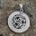 Wolfsrudel Schmuck Amulett mit Runen aus 925er Sterling Silber