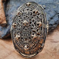 Wikinger Ovalfibel "ASTRID" aus Bronze