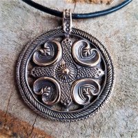 Keltische Schild Schmuck Amulett "BLATHMAC" aus Bronze