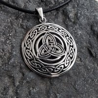 Keltischer Knoten Anhänger "Aithne" aus 925 Sterling Silber
