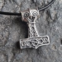 Thors Hammer Anhänger "ANGERBODE" aus 925 Sterling Silber