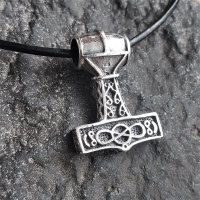 Thors Hammer Anhänger "ANGERBODE" aus 925 Sterling Silber