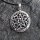 Pentagramm Anhänger "Aura Caminus Agau Humus Spiritus" aus Sterling Silber