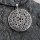 Keltischer Knoten Anhänger "GAWAINE" mit Pentagramm, aus 925er Sterling Silber