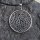 Keltischer Knoten Anhänger "GAWAINE" mit Pentagramm, aus 925er Sterling Silber