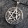 Pentagramm Schmuck Anhänger umrandet mit kleinen keltische Knoten aus 925 Sterling Silber