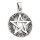 Pentagramm Schmuck Anhänger umrandet mit kleinen keltische Knoten aus 925 Sterling Silber