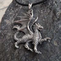 Drachen Schmuck Anhänger aus 925er Sterling Silber