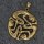 Menschlicher keltischer Knoten Schmuckanhänger aus Bronze