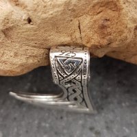 Wikinger Runen Axt aus 925 Sterling Silber