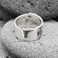 Wikinger Ring mit Thorshammer "ASMUND" aus 925 Sterling Silber 58 (18,5) / 8,4 US