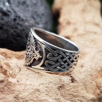 Helm of Awe Ring &quot;KETILL&quot; aus 925 Sterling Silber 58 (18,5) / 8,4 US