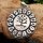 Yggdrasil Schmuck Anhänger "GODIVA" mit Runen aus 925 Sterling Silber
