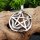 Pentagramm Amulett mit Schlange aus 925 Sterling Silber