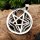 Pentagramm Amulett mit Schlange aus 925 Sterling Silber