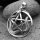 Pentagramm Amulett mit Schlange aus 925 Sterling Silber