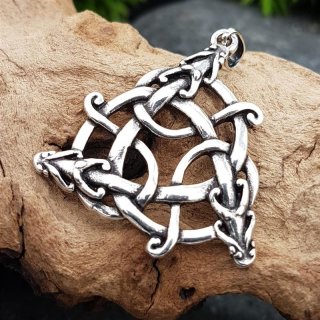 Keltischer Schlangenknoten Anhänger "FRIGGA" aus 925 Sterling Silber
