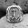 Anker Ring mit nordischen Runen aus 925 Sterling Silber 70 (22,3) / 12,9 US