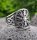 "Helm of Awe" Ring verziert mit keltische Knoten aus 925 Sterling Silber 52 (16,6) / 6,1 US
