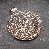 Odin auf seinem Pferd Sleipnir Amulett aus Bronze
