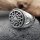 Schwarze Sonne Ring aus 925 Sterling Silber 62 (19,7) / 9,9 US