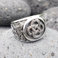 Keltischer Knoten Ring "GAEL" aus 925 Sterling Silber 64 (20,4) / 10,7 US