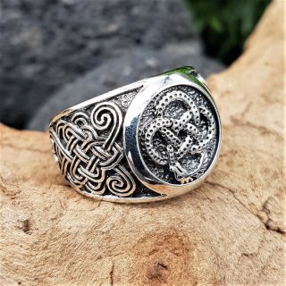 Keltischer Knoten Ring "GAEL" aus 925 Sterling Silber 67 (21,3) / 11,8 US