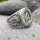 Valknut Ring verziert mit Runen und der Midgardschlange aus 925 Sterling Silber 59 (18,8) / 8,7 US